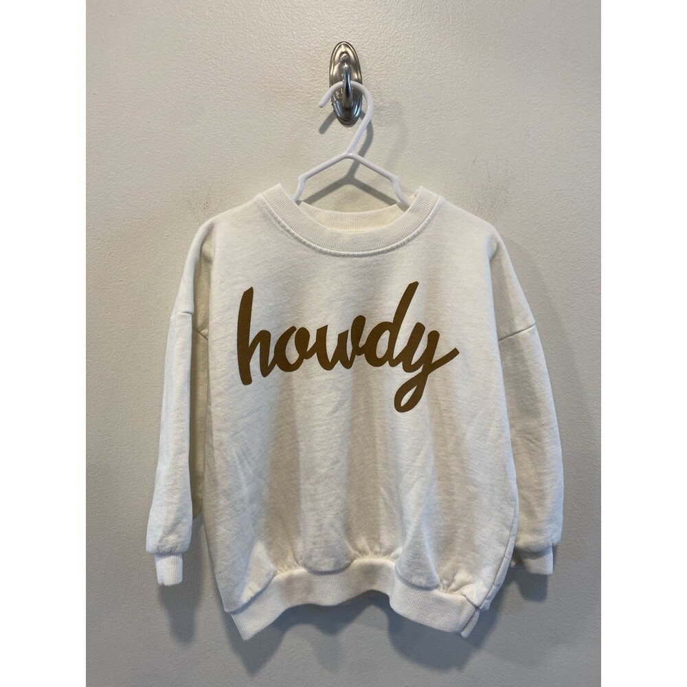 Show Me Your Mumu  Mini Howdy Sweatshirt Size 2t Organic Crewneck Pullover